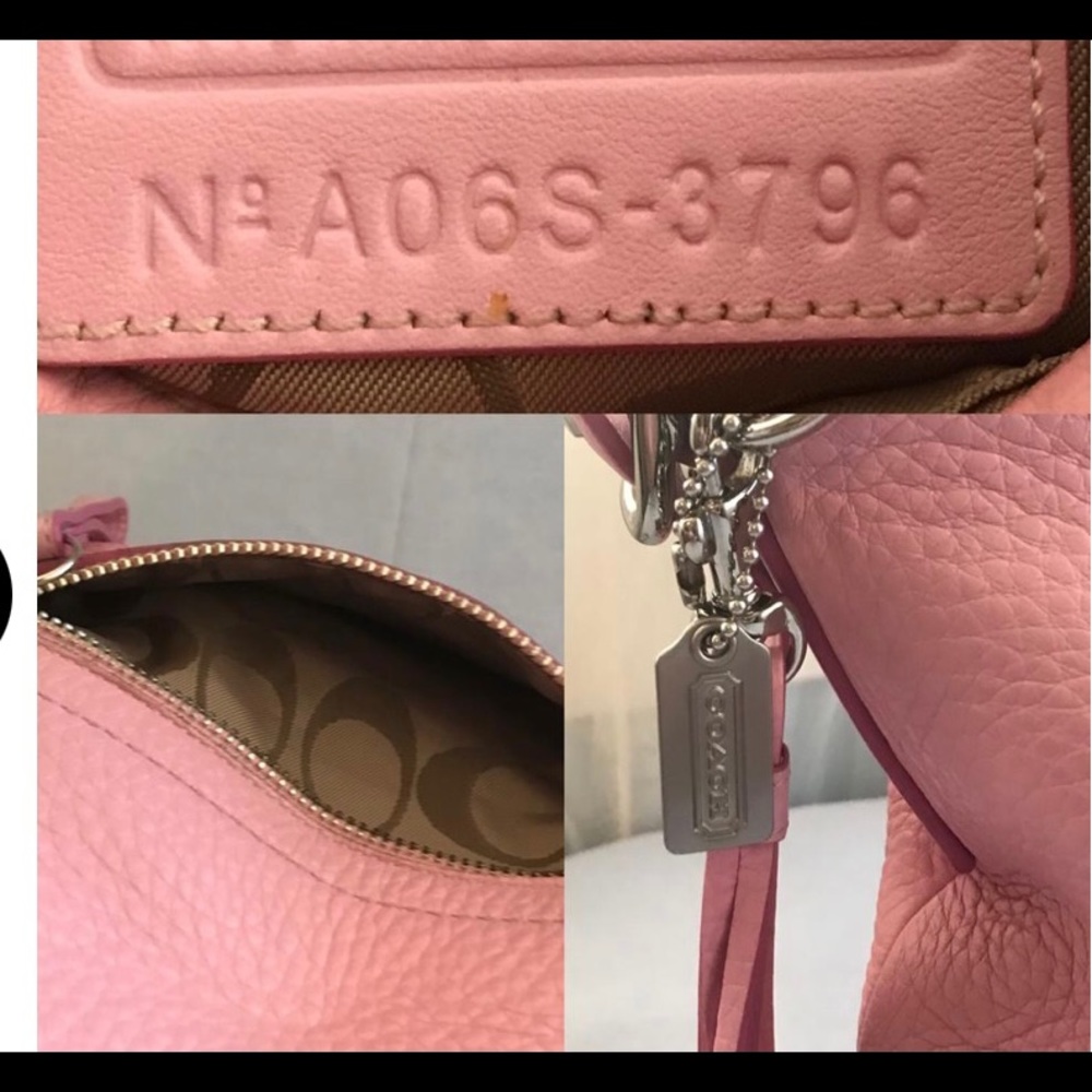 Coach pebble pink leather crossbody purse bag - Picture 6 of 16